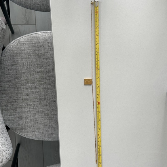 Vintage Gold Plated Checkered Pendant Necklace - Picture 5 of 5